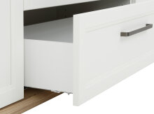 Kommode >Vermilion< in Weiß matt - 93x103.9x41.3cm (BxHxT)