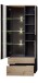 Vitrine >Meagan< in Artisan Eiche - 75x197x38cm (BxHxT)