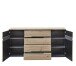 Sideboard >Meagan< in Artisan Eiche - 165x82x44cm (BxHxT)