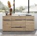 Sideboard >Meagan< in Artisan Eiche - 165x82x44cm (BxHxT)