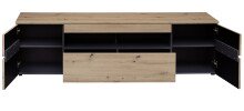 TV-Board >Meagan< in Artisan Eiche - 192x53x47cm (BxHxT)