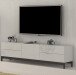 TV-Board >Mercogliano< in Weiß-Hochglanz - 170x47.7x40cm (BxHxT)
