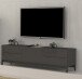 TV-Board >Mercogliano< in Anthrazit Hochglanz - 170x47.7x40cm (BxHxT)