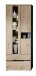 Wohnwand >Meagan< Graphit Artisan Eiche Lack Laminat Graphit supermatt