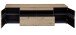Wohnwand >Meagan< Graphit Artisan Eiche Lack Laminat Graphit supermatt