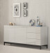 Sideboard >Mercogliano< in Weiß-Hochglanz - 170x73x40cm (BxHxT)