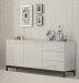 Sideboard >Mercogliano< in Weiß-Hochglanz - 170x73x40cm (BxHxT)