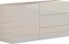 Kommode >Mercogliano< in Weiß Hochglanz - 110x60.5x40cm (BxHxT)