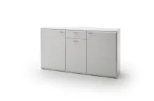 Beistellschrank >Amora< in Weiß matt -...