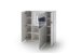 Beistellschrank >Amora< in weiß aus DBS Holzwerkstoff/MDF - 120x124x38cm (BxHxT)
