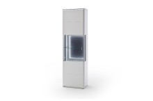 Beistellschrank >AMORA< in weiß matt - 60x208x38 (BxHxT)