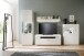 Beistellschrank >AMORA< in weiß matt - 60x208x38 (BxHxT)