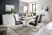 Beistellschrank >Amora< in weiß matt - 90x208x38 (BxHxT)