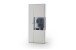 Beistellschrank >Amora< in weiß matt - 90x208x38 (BxHxT)