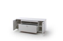 TV-Schrank >Amora< in weiß matt aus Holzwerkstoff - 150x60x51cm (BxHxT)