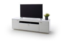 TV-Schrank >Amora< in weiß matt aus Holzwerkstoff - 195x60x51cm (BxHxT)