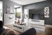 TV-Schrank >Amora< in weiß matt aus Holzwerkstoff - 195x60x51cm (BxHxT)