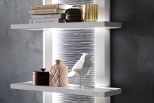 Ablageelement >Amora< in weiß matt aus Holzwerkstoff - 60x118x22cm (BxHxT)