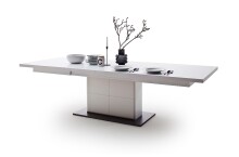Esstisch >Amora< in Weiß matt aus Holzwerkstoff - 180x77x100cm (BxHxT)