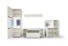 Schrank-Set >Amora< in weiß matt aus Holzwerkstoff - 320x208x50cm (BxHxT)