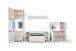 Schrank-Set >Amora< in weiß matt aus Holzwerkstoff - 320x208x50cm (BxHxT)