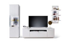 Schrank-Set >Amora< in weiß matt aus Holzwerkstoff - 320x208x50cm (BxHxT)