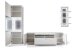 Schrank-Set >Amora< in weiß matt aus Holzwerkstoff - 320x208x50cm (BxHxT)