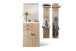 Garderoben-Set >Barceloni< in Balkeneiche Bianco aus Holz - 155x204x38cm (BxHxT)
