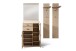 Garderoben-Set >Barceloni< in Balkeneiche Bianco aus Holz - 155x204x38cm (BxHxT)