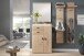 Garderoben-Set >Barceloni< in Balkeneiche Bianco aus Holz - 155x204x38cm (BxHxT)