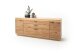 Beistellschrank >Barceloni< in Balkeneiche Bianco aus Holz - 210x84x44cm (BxHxT)