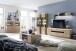 TV-Schrank >Barceloni< in Balkeneiche Bianco aus Holz - 210x68x50cm (BxHxT)