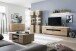 TV-Schrank >Barceloni< in Balkeneiche Bianco aus Holz - 210x68x50cm (BxHxT)