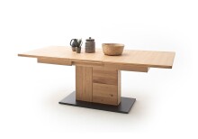Esstisch >Barceloni< in Balkeneiche Bianco - 180x77x100 (BxHxT)