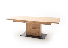 Esstisch >Barceloni< in Balkeneiche Bianco - 180x77x100 (BxHxT)