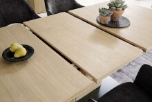 Esstisch >Barceloni< in Balkeneiche Bianco - 180x77x100 (BxHxT)