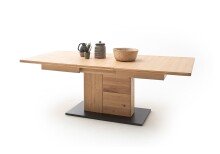 Esstisch >Barceloni< in Balkeneiche Bianco - 180x77x100 (BxHxT)