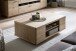 Ablagetisch >Barceloni< in Balkeneiche Bianco aus Holz - 115x44x65cm (BxHxT)