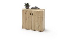 Beistellschrank >Barceloni< in Balkeneiche Bianco...