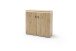 Beistellschrank >Barceloni< in Balkeneiche Bianco aus Holz - 100x95x38cm (BxHxT)