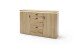 Beistellschrank >Barceloni< in Balkeneiche Bianco aus Holz - 150x95x38cm (BxHxT)
