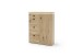Beistellschrank >Barceloni< in Balkeneiche Bianco aus Holz - 100x128x38 (BxHxT)