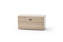 Bank >Barceloni< in Balkeneiche Bianco aus Holz -...