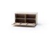 Bank >Barceloni< in Balkeneiche Bianco aus Holz - 90x47x38cm (BxHxT)