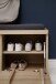 Bank >Barceloni< in Balkeneiche Bianco aus Holz - 90x47x38cm (BxHxT)