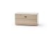 Bank >Barceloni< in Balkeneiche Bianco aus Holz - 90x47x38cm (BxHxT)