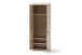 Garderobenschrank >Barceloni< in Balkeneiche aus Holz - 75x204x38cm (BxHxT)