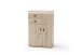 Schuhschrank >Barceloni< in Balkeneiche Bianco aus Holz - 75x111x38cm (BxHxT)