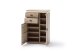 Schuhschrank >Barceloni< in Balkeneiche Bianco aus Holz - 75x111x38cm (BxHxT)