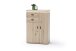 Schuhschrank >Barceloni< in Balkeneiche Bianco aus Holz - 75x111x38cm (BxHxT)